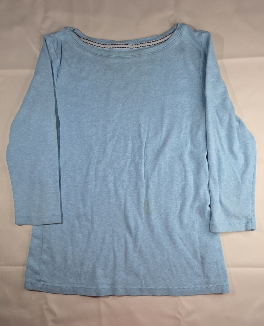 Talbots Women's Petite SP Blue Plaid Cotton Long Sleeve Shirt Size Small Sku0283